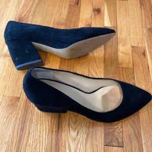 BOTKIER SUEDE BLACK BLOCK HEEL
